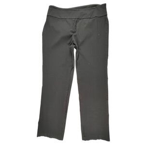 Alyx Pants 2X Black Short Stretch Straight Leg Knit Pull On Easy Wear Slacks